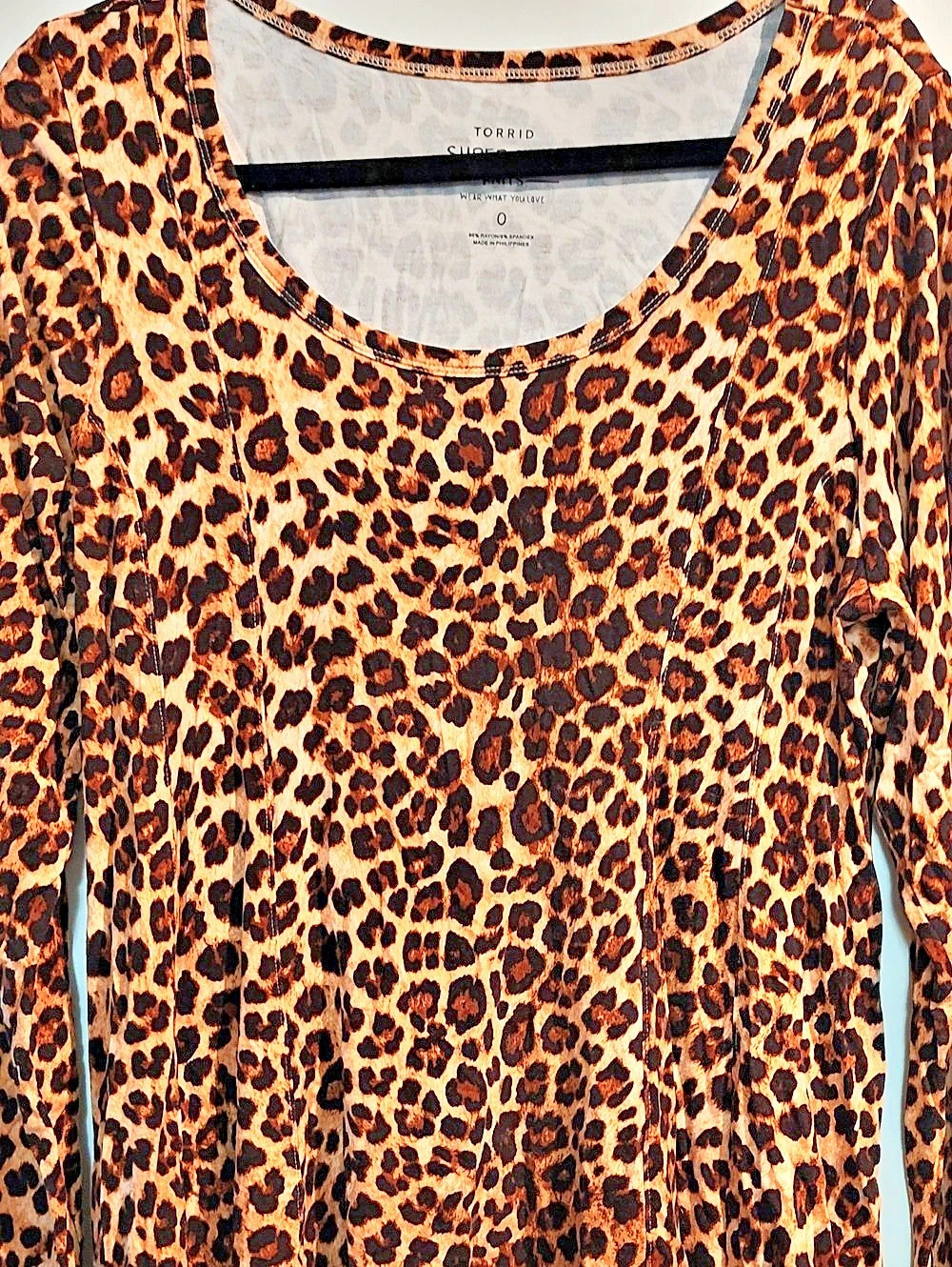 Torrid Super Soft Knits Leopard Long Sleeve Tunic Top Leopard Long Sleeve Top